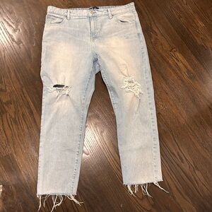 GAP Light Wash Distressed Jeans